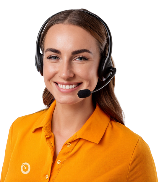 Breezi helpdesk lady wearing Breezi polo shirt